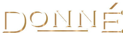 Donne Logo White on Gold